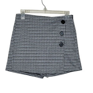 Love Tree black white houndstooth print skort size M